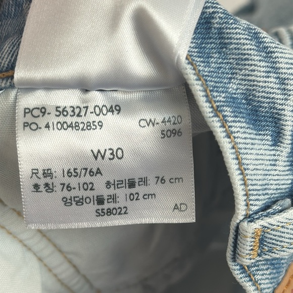 Levi Strauss Levi's High Rise Distressed Cut-off Shorts 30 Button Fly - Picture 6 of 9